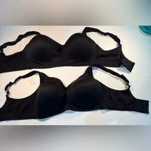 2 Vanity Fair Classic Black Full Coverage Bras